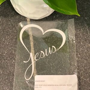 Jesus Heart Decal Stickers
